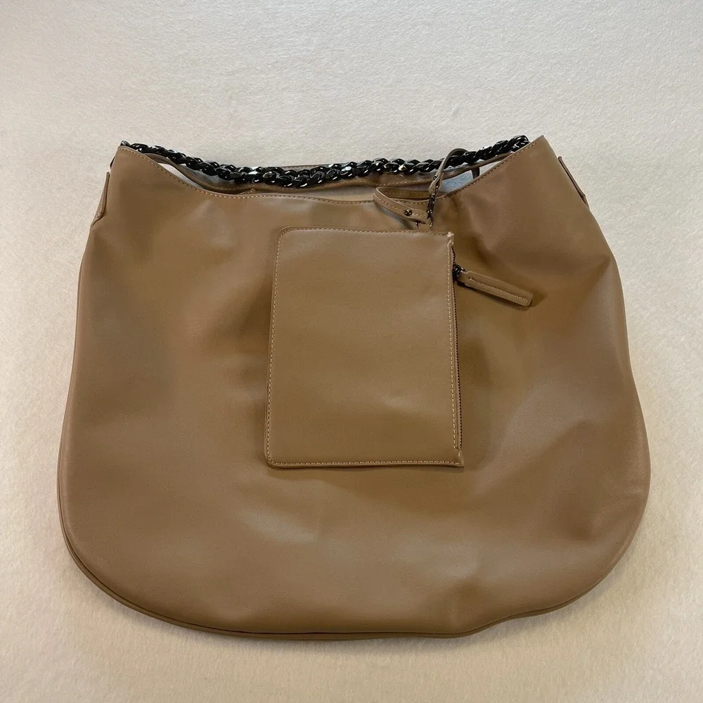 Urban Expressions Light Tan Tote Satchel Hobo Bag With Wallet Chain Strap Macy's